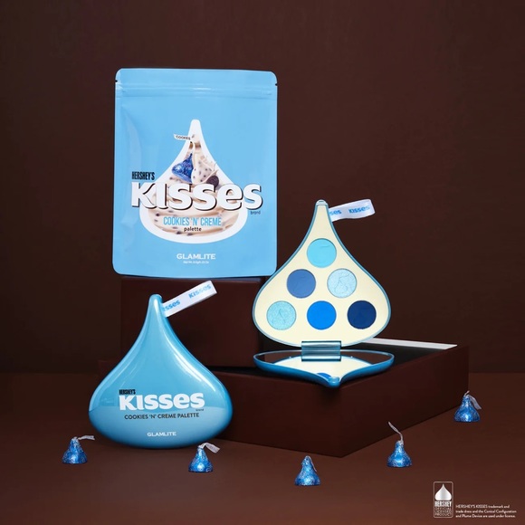 Glamlite Hershey Kiss Eyeshadow Palette Cookies ‘N’ Creme - Picture 1 of 5